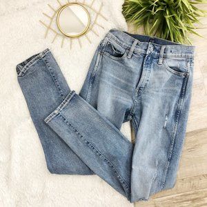 Gap Slim Straight high rise blue jeans 26 Regular
